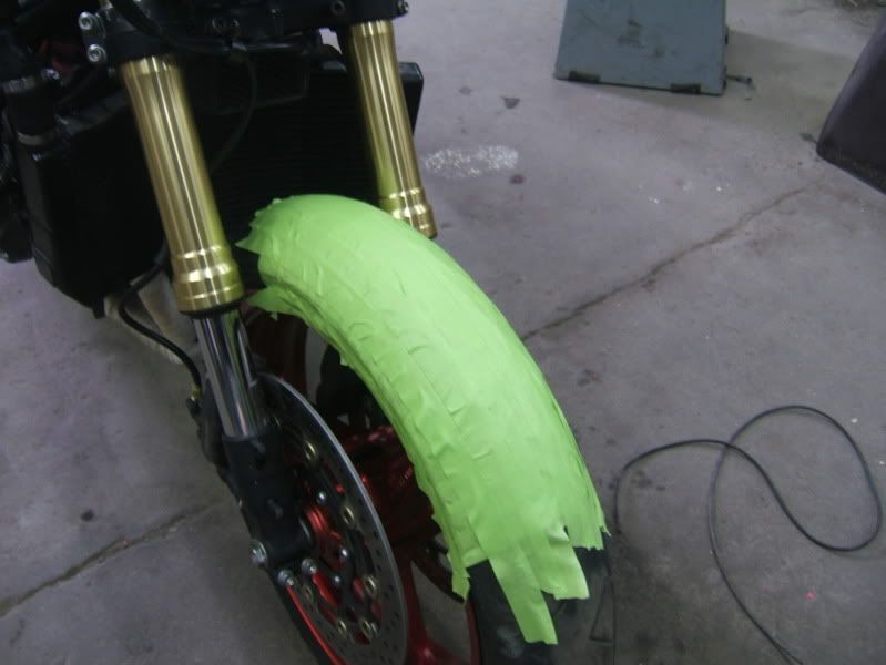 DIY Fiberglass front fender Custom Fighters Custom Streetfighter